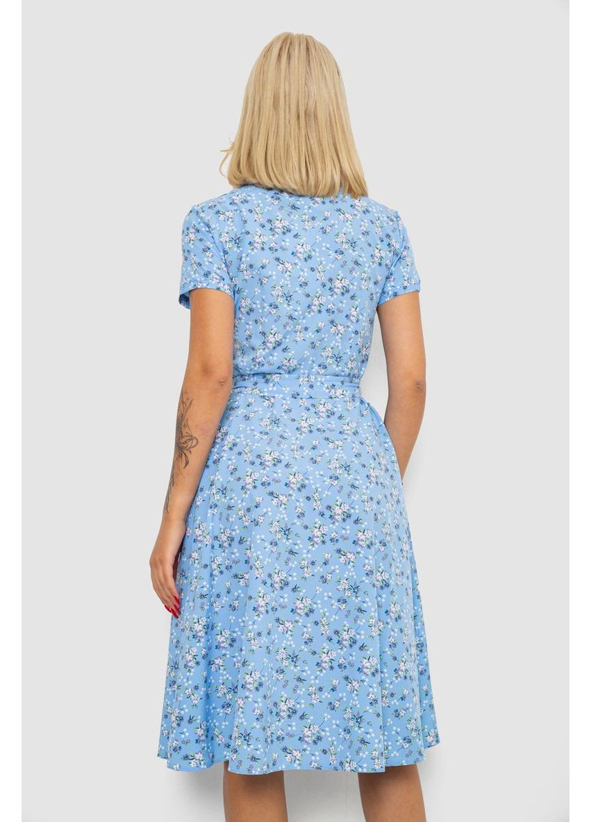 Голубое платье софт с принтом Ager