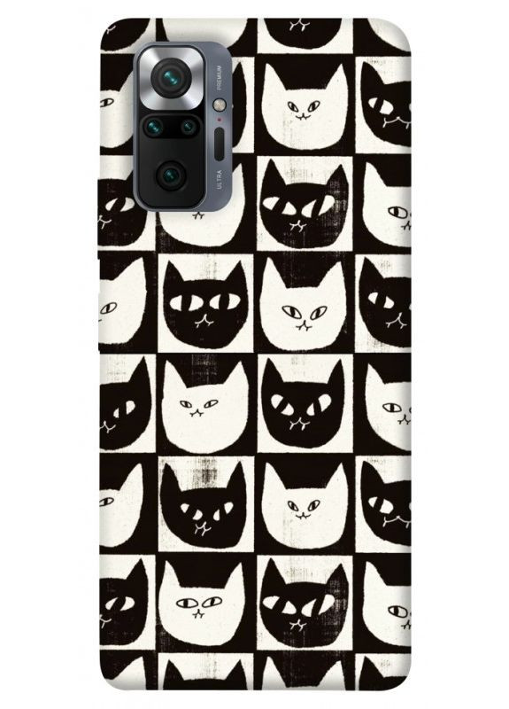 Чехол с принтом для Xiaomi Redmi Note 10 Pro / для Ксяоми, сяоми, ксиоми редми ноте 10 о Кошачьи шахматы No Brand (338614650)