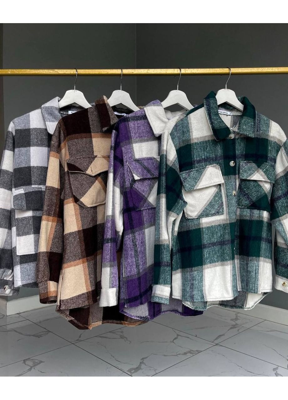 Черно-белая рубашка No Brand