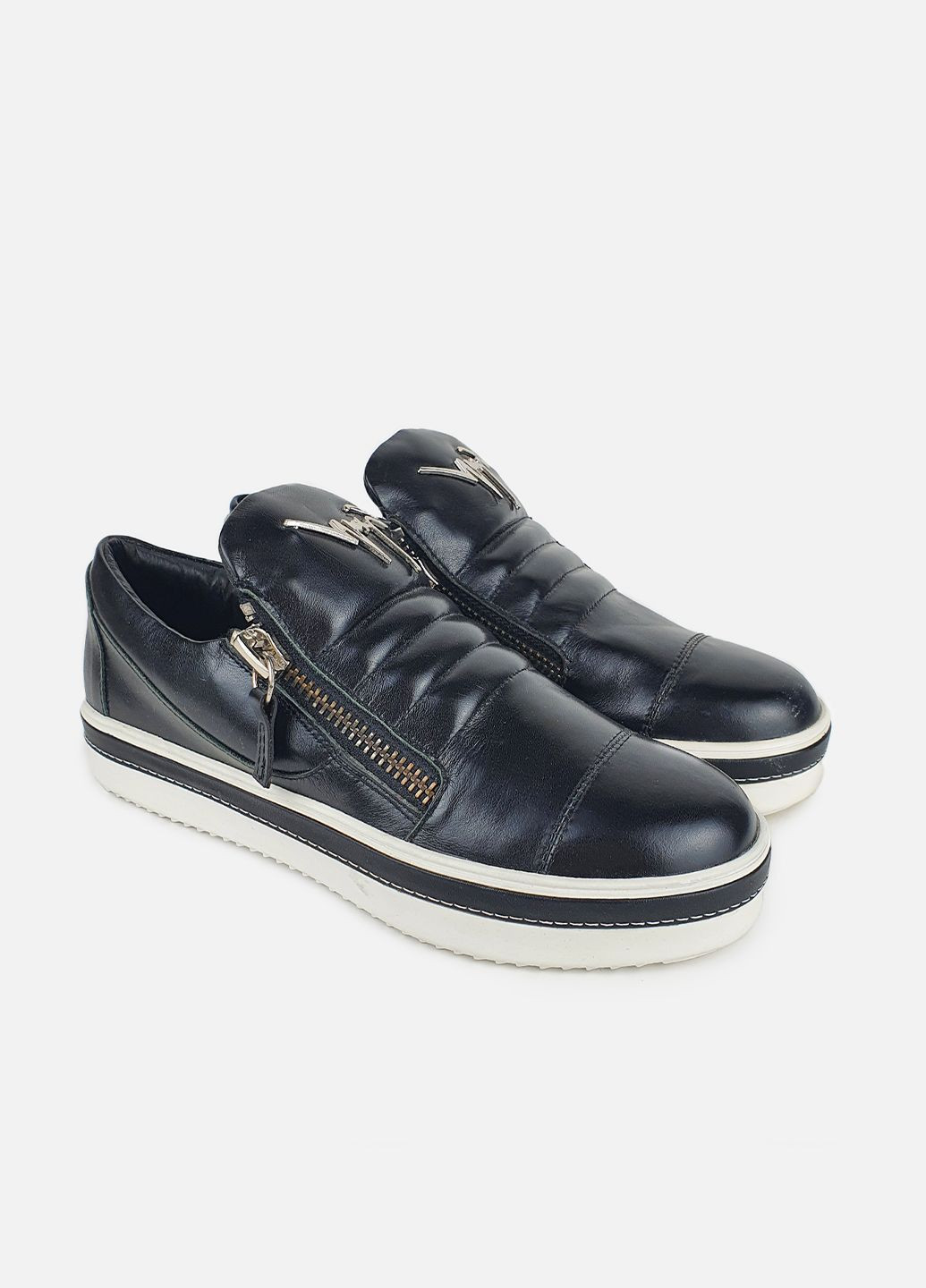 Стильні шкіряні сліпони жіночі чорні весняні осінні,,B21чер,37 Fashion (282820455)