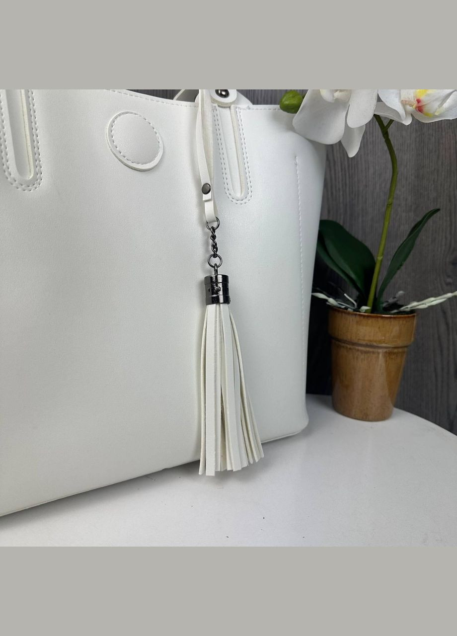 Велика жіноча сумка з брелоком вінчиком No Brand (334730586)