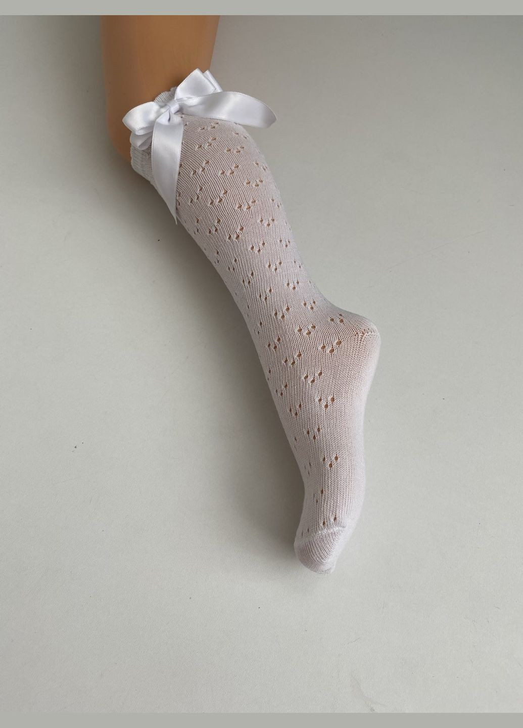 Підколіники (гольфи) білі ажурні з бантиком Katamino (347590242)