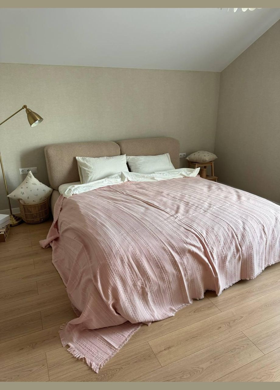 Турецький бавовняний плед євро піке 220х240 (П4К-A-turkish-001-04) No Brand (308754850)