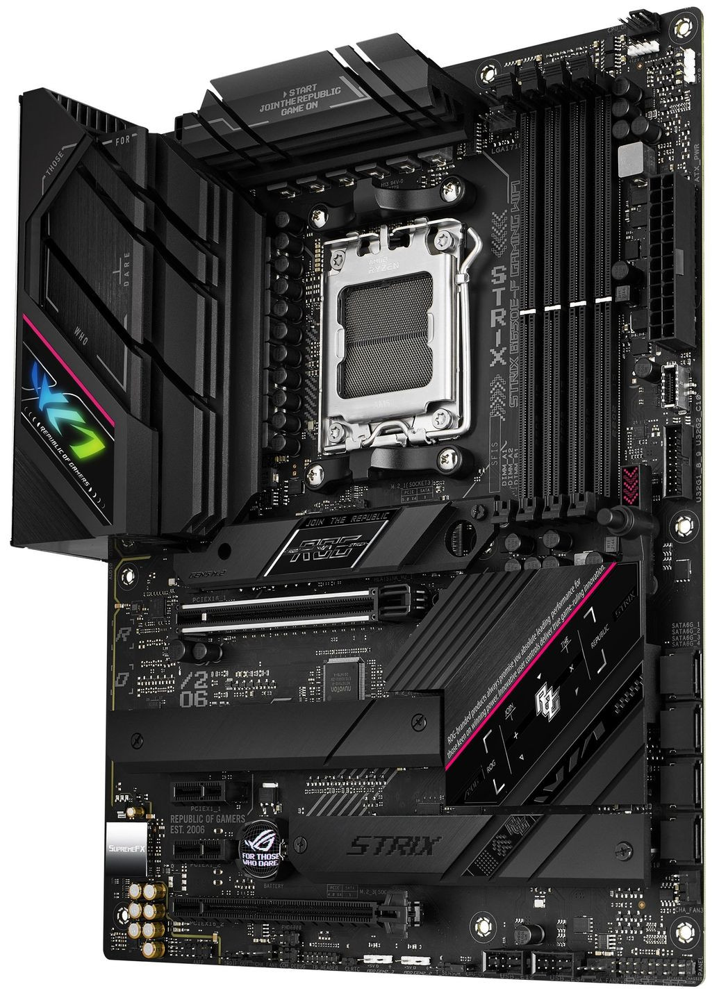 Материнcька плата ROG STRIX B650E-F GAMING WIFI sAM5 B650 4xDDR5 M.2 HDMI DP WiFi BT ATX Asus (314981126)