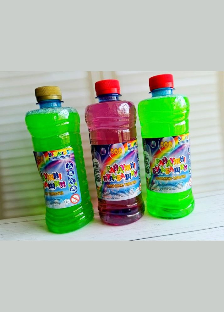 Мильні бульбашки райдужні запаска 500 мл. No Brand (302312917)