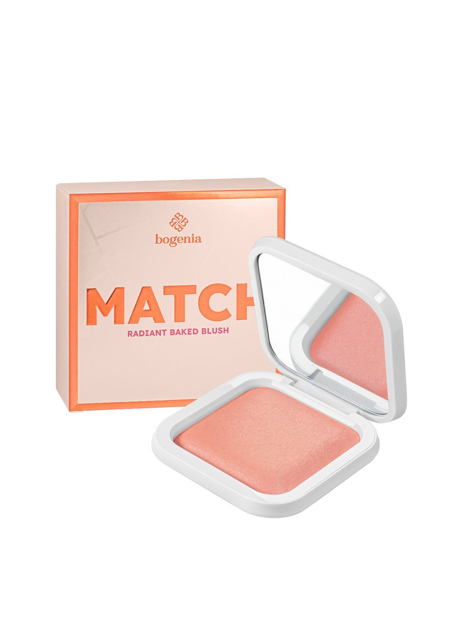 Румяна запеченные перламутровые Match Radiant Baked Blush (BG633), 001 Светло-розовые Bogenia (327107368)