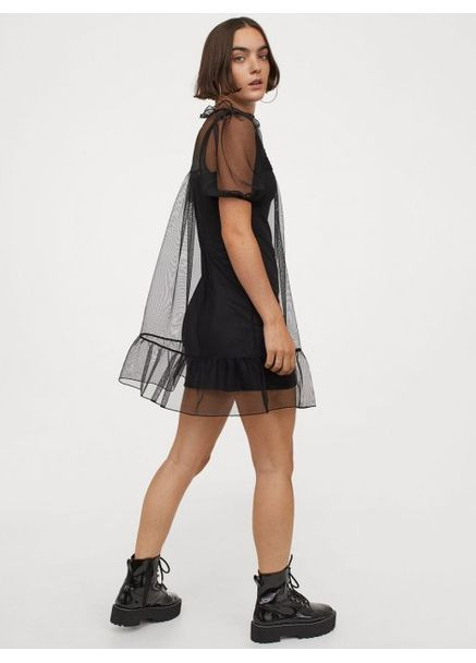 Чорна повсякденний сукня жіноча H&M однотонна