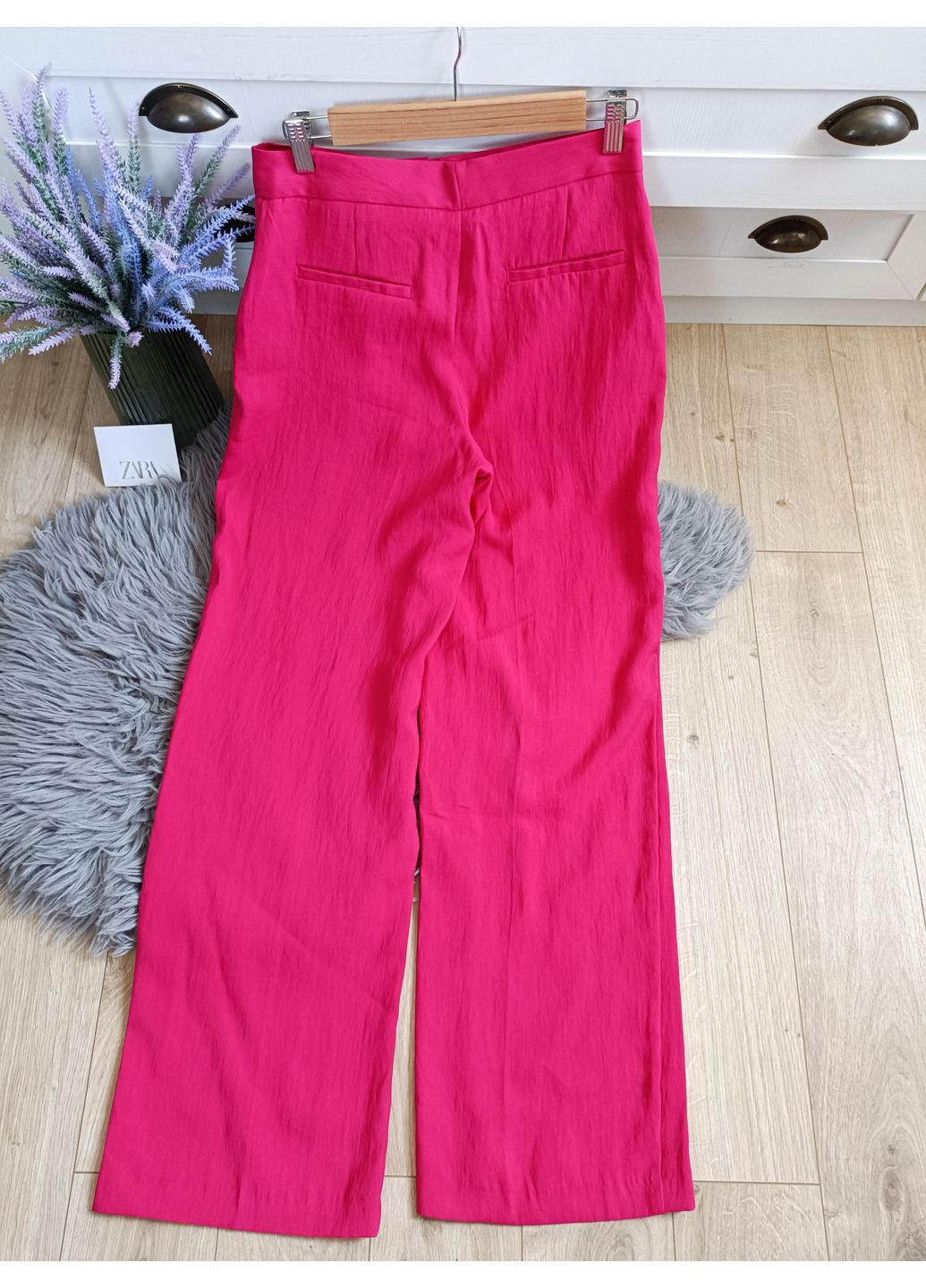 Прямі штани з жатим ефектом Zara (352767252)