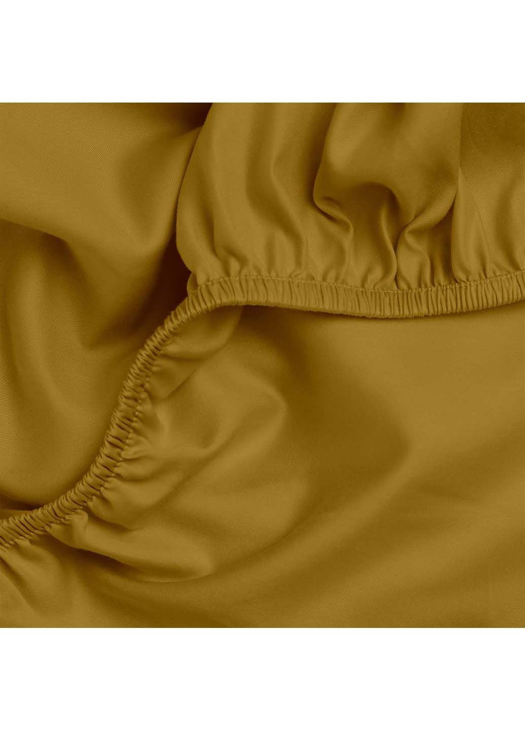 Подростковая постель сатин с простыней на резинке CURCUMA 160х220 см Cosas (307477566)