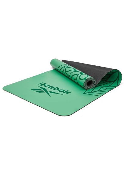 Килимок для йоги Natural Rubber Yoga Mat зелений, мандала RAYG-11085GN (885652020930) Reebok Natural Rubber Yoga Mat зелений, мандала RAYG-1108 (366649803)