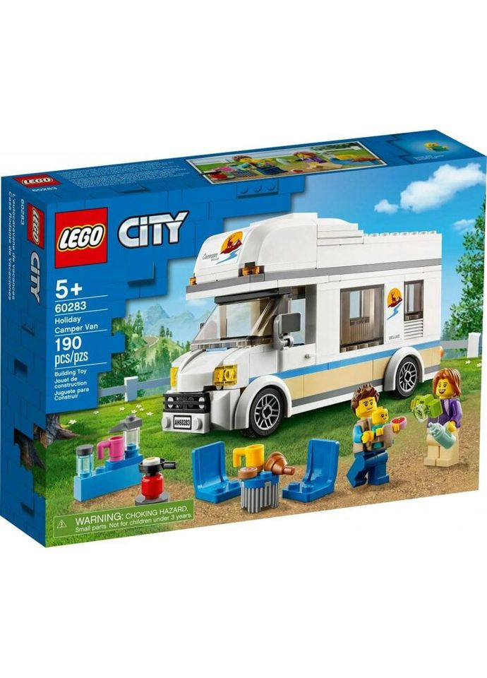 Конструктор City Great Vehicles Канікули в будинку на колесах 190 деталей (60283) Lego (281425490)