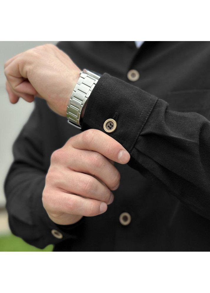 Стильна оверсайз сорочка з лляної тканини Vakko (354647012)