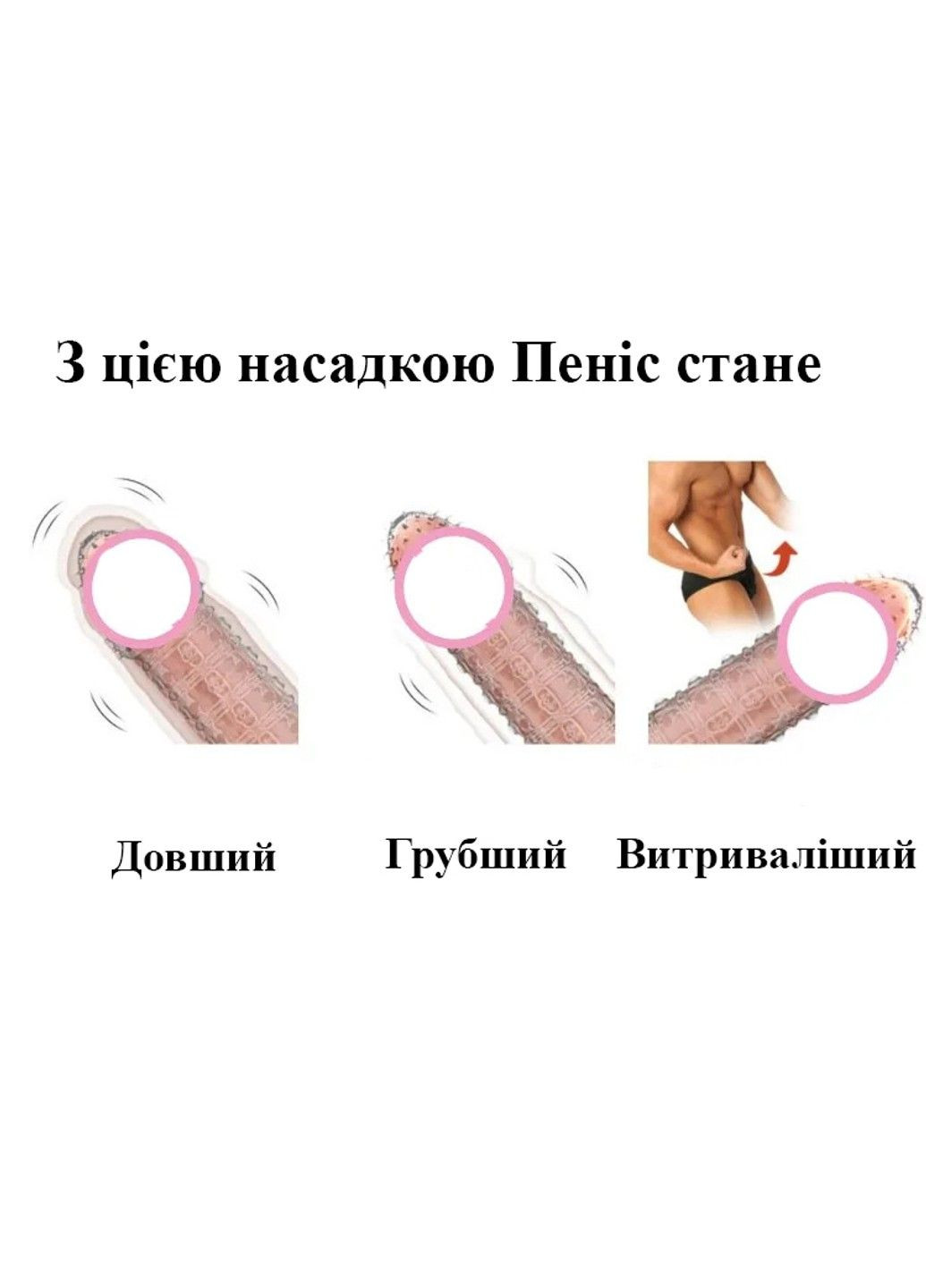 Силиконовая ребристая насадка на пенис Dragon We Love (284279592)