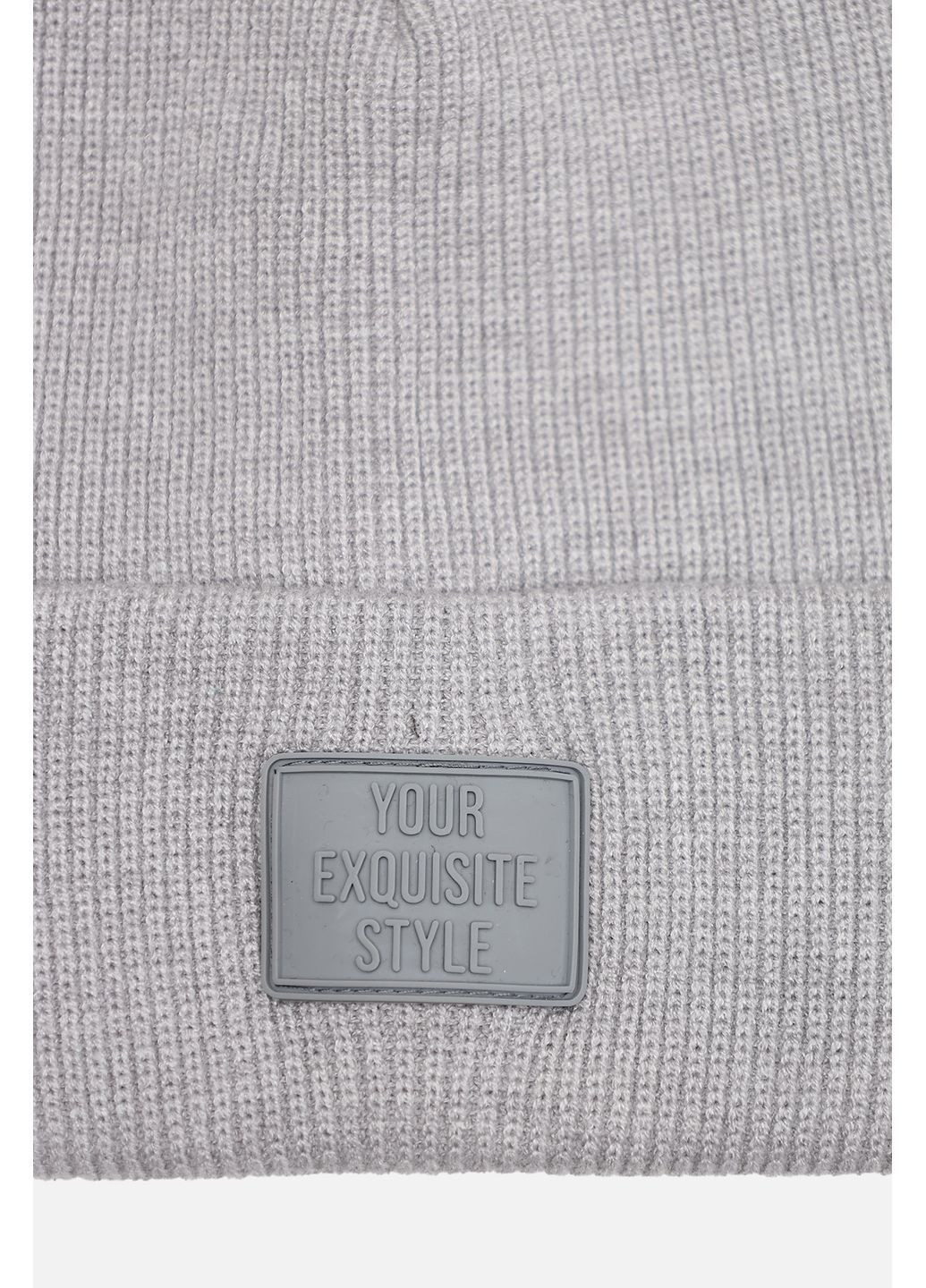 Шапка чоловіча колір сірий CB-00280608 Yuki (363620612)