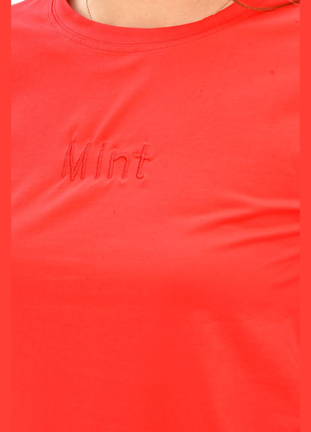 Футболка жіноча червоного кольору Let's Shop - (339601728)