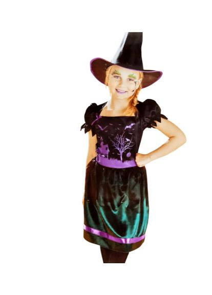 на Хэллоуин для девочки Ведьма со шляпой разноцветный Jannet Костюм (355796003)