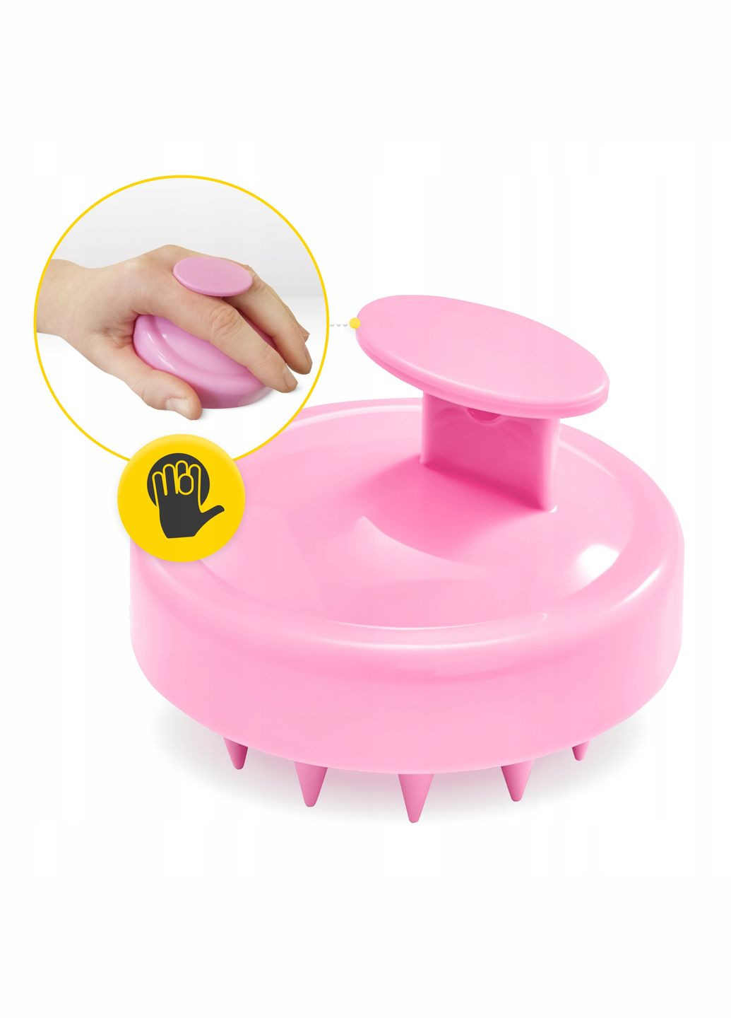 Щетка-массажер для мытья головы Pink () 4FIZJO P-5907739315144 (345714743)