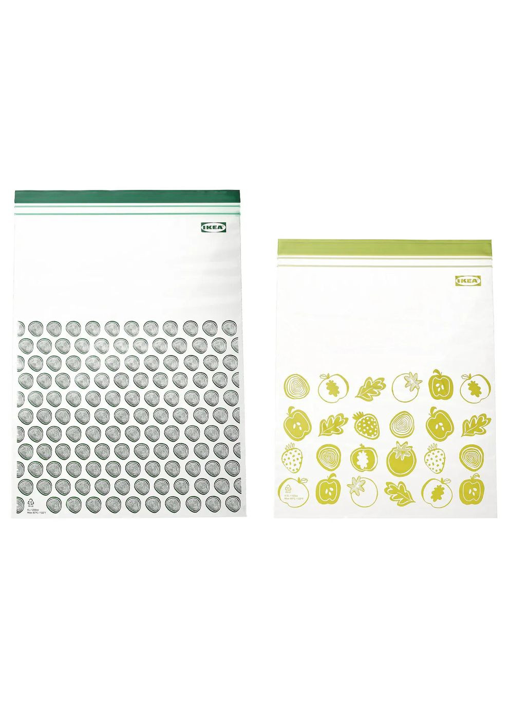 ZIP пакет для заморозки ІКЕА ISTAD зелений (40525685) IKEA (267899207)