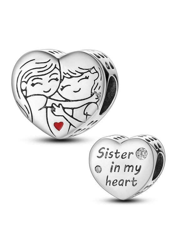 Серебряная бусина "Сестра" Kabluchka (355346988)