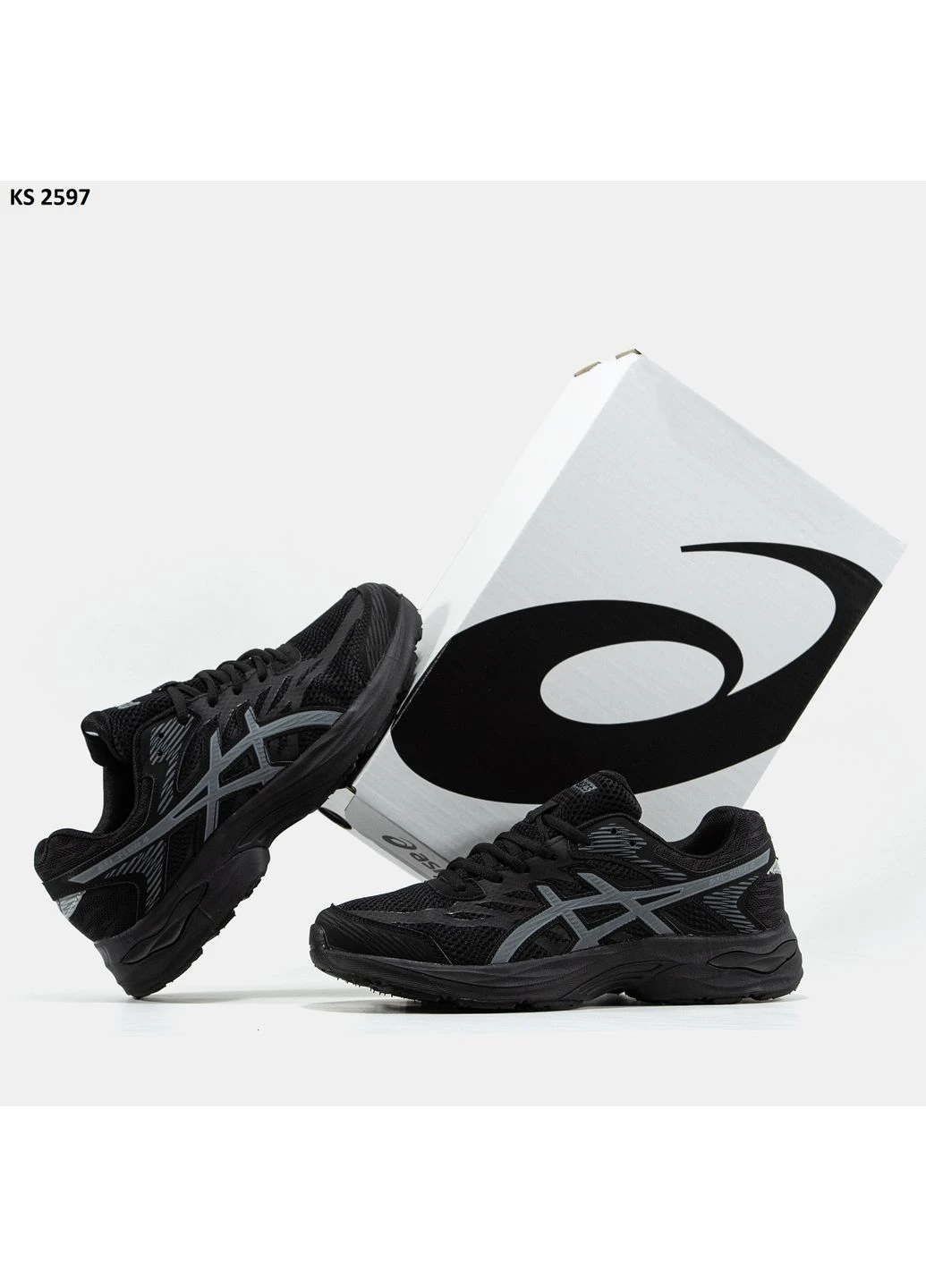 Чорні кросівки чоловічі asics gel-flux 4 black асікс гель чорні демісезон No Brand
