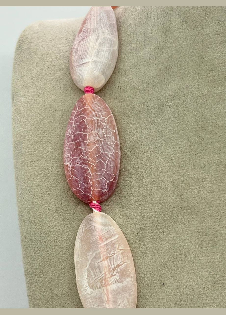 Намиста агат 50 см Двоколірний 11703 No Brand (311686447)