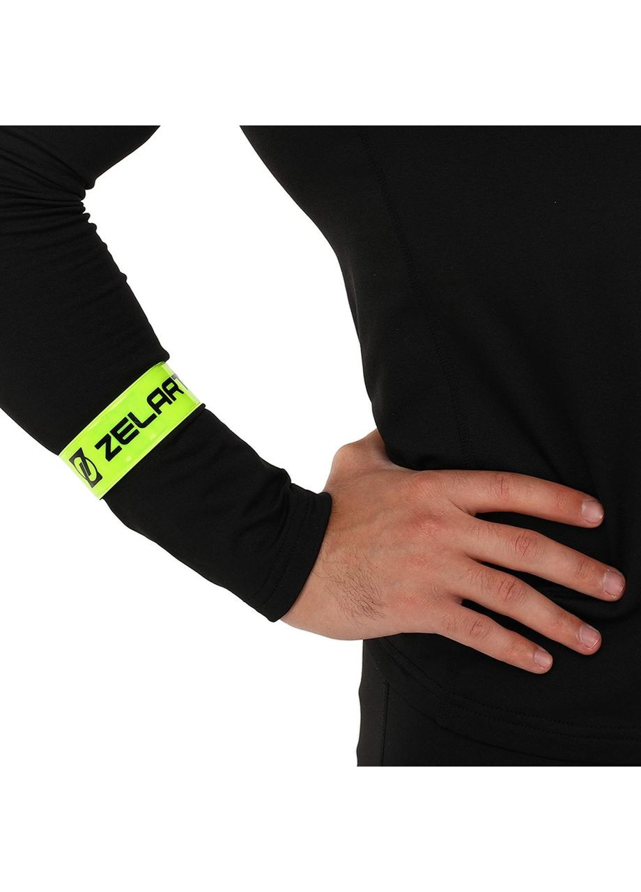 Пов'язка світловідбивна FI-7852 30x3 см Салатовий Zelart (311569803)