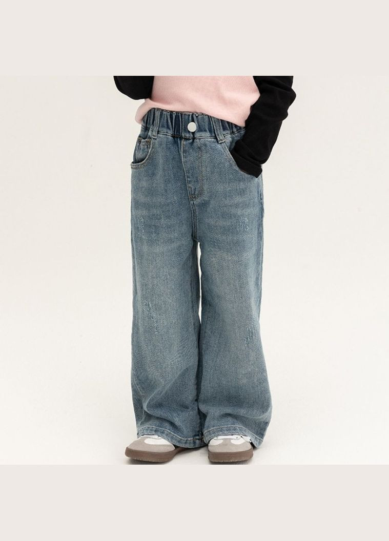 Джинси дитячі широкі зі стрйч денім ( 150см ) (34501) Qoopixie (322581737)