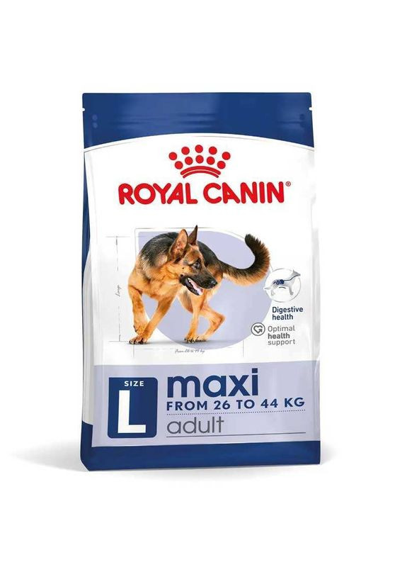 Maxi Adult - Корм збалансований для дорослих собак великих порід - 4 кг Royal Canin (327069428)