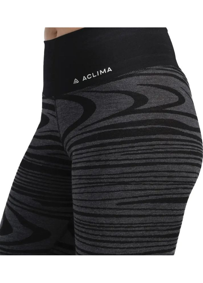 Термоштани Warm Wool 200 Longs High Waist висока посадка Black Motion Aclima (366545403)
