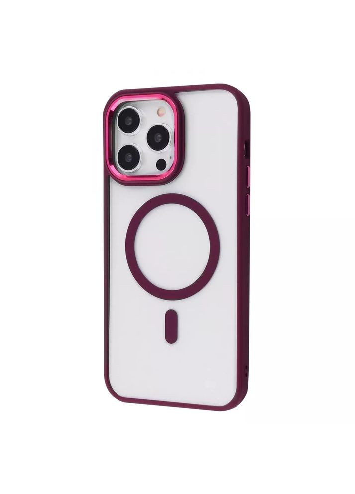 Чохол Cover Glossy Ardor Case with MagSafe для iPhone 11 Pro Max Бордовий Wave (293504673)