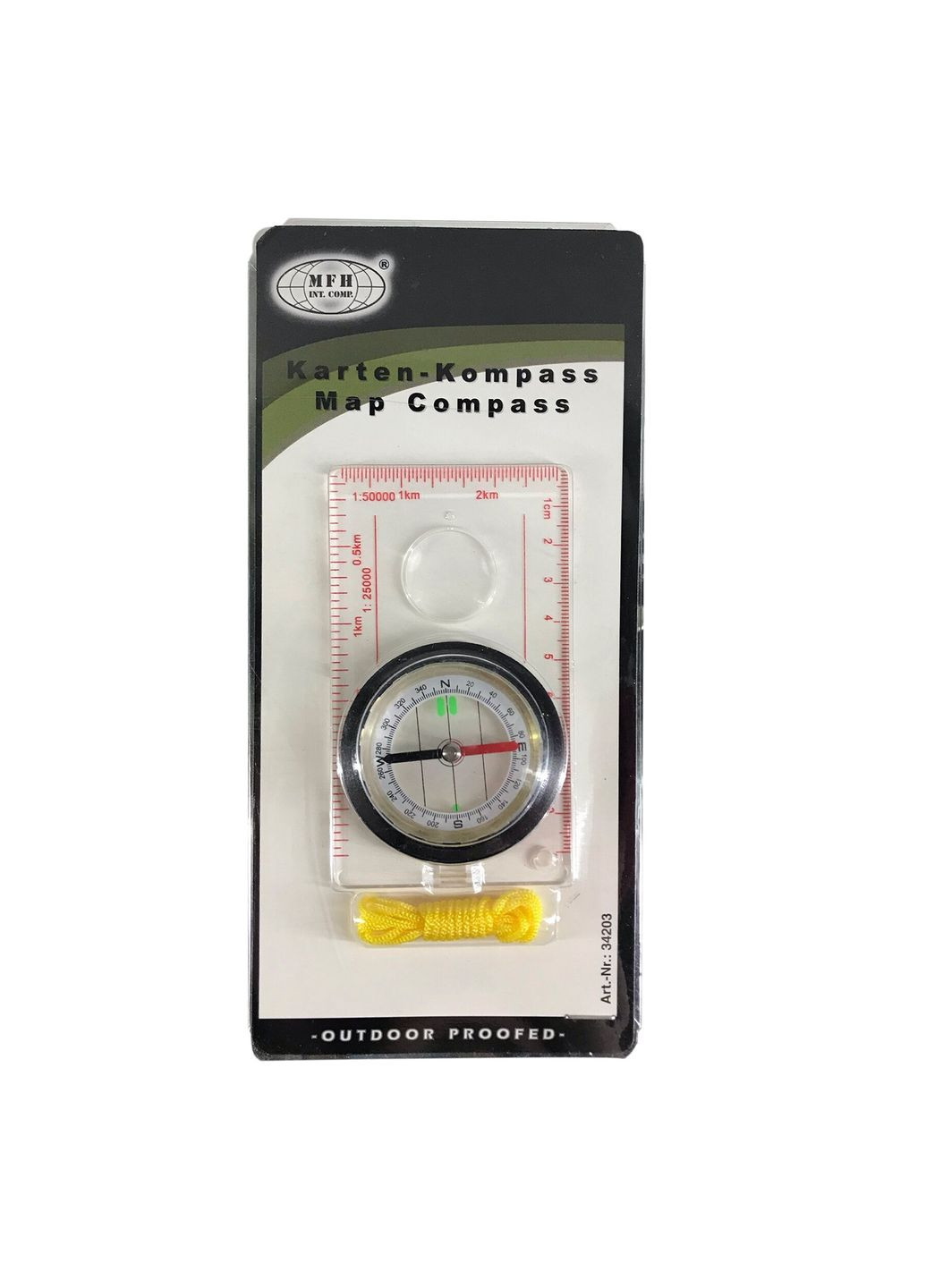 Компас для мапи пластиковий Map Compass MFH (321973093)