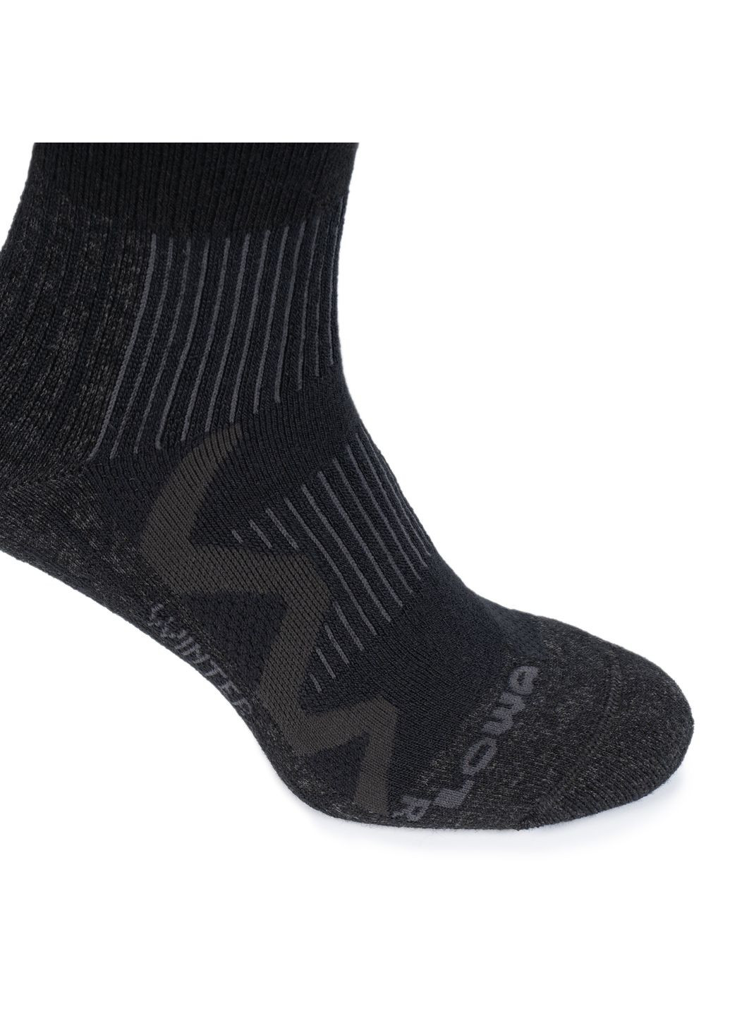 Чёрные носки треккинговые winter pro black Lowa (339603304)
