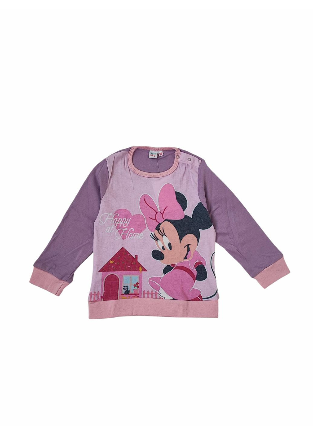 Бузкова всесезон дитяча піжама для дівчинки бузкова (25100410) кофта + брюки Disney