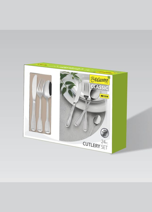 Столовый набор 24 ед. MR-1519 (MR-1519-24) нержавеющая сталь Maestro (336154432)