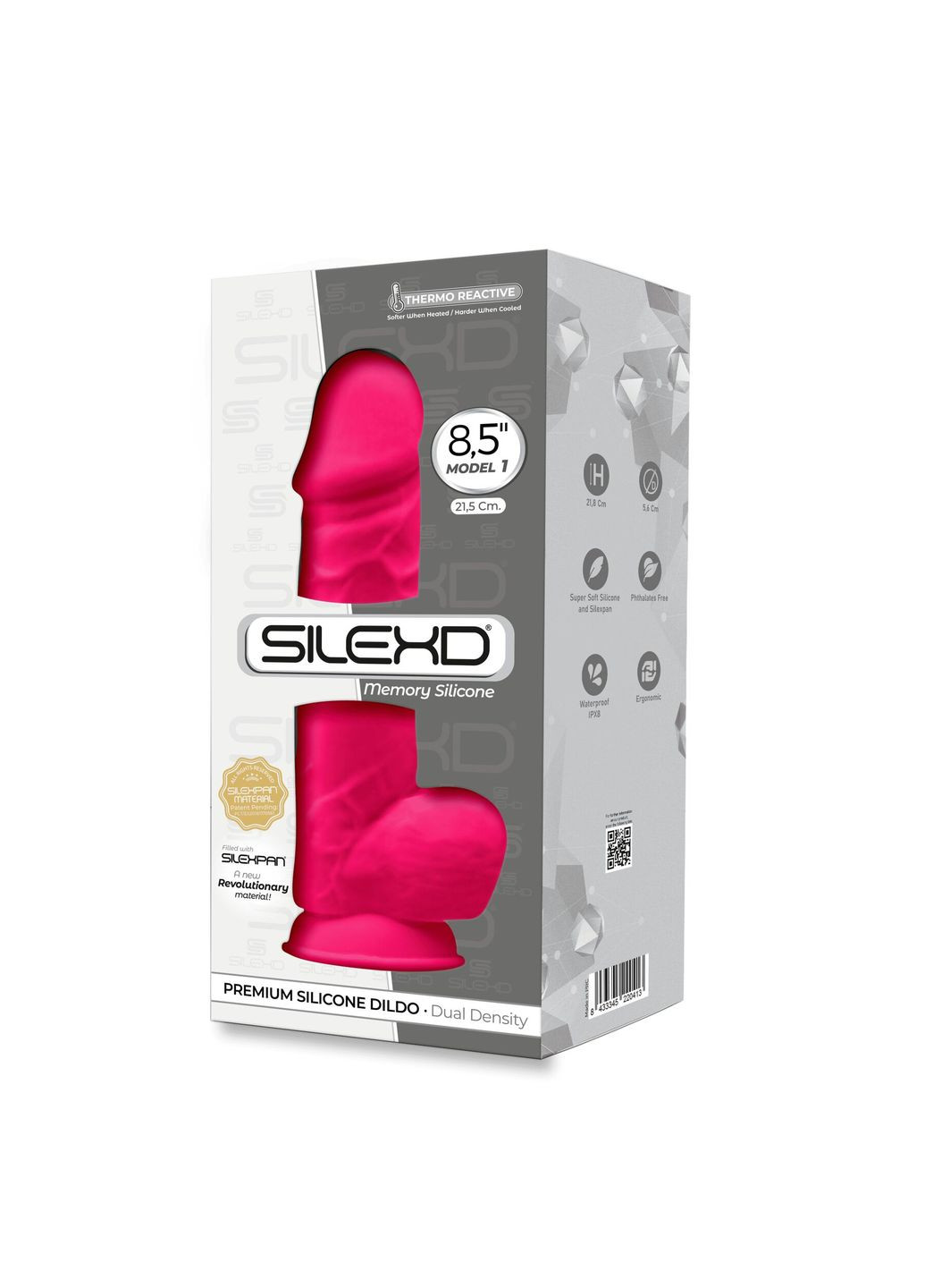 Фаллоимитатор Norman Pink (MODEL 4 size 8.5in), двухслойный, силикон + Silexpan, диаметр 5 см - CherryLove Silexd (332209406)