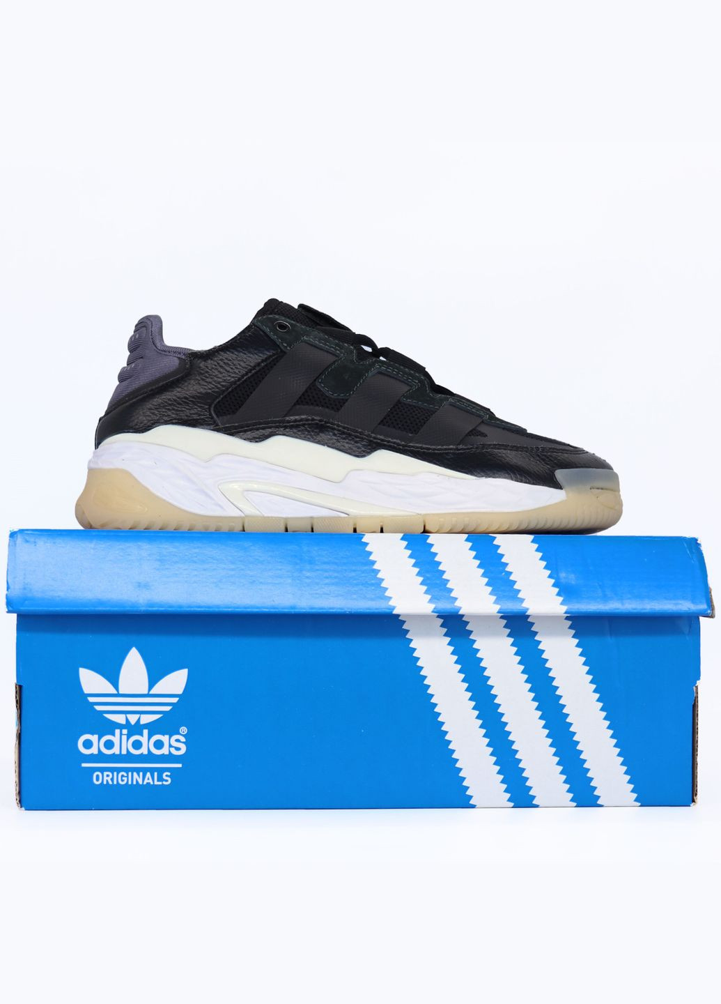 Кросівки жіночі і чоловічі Adidas Niteball black white | Адідас Найтбол чорні білі No Brand чорно-білі демісезони (307397765)