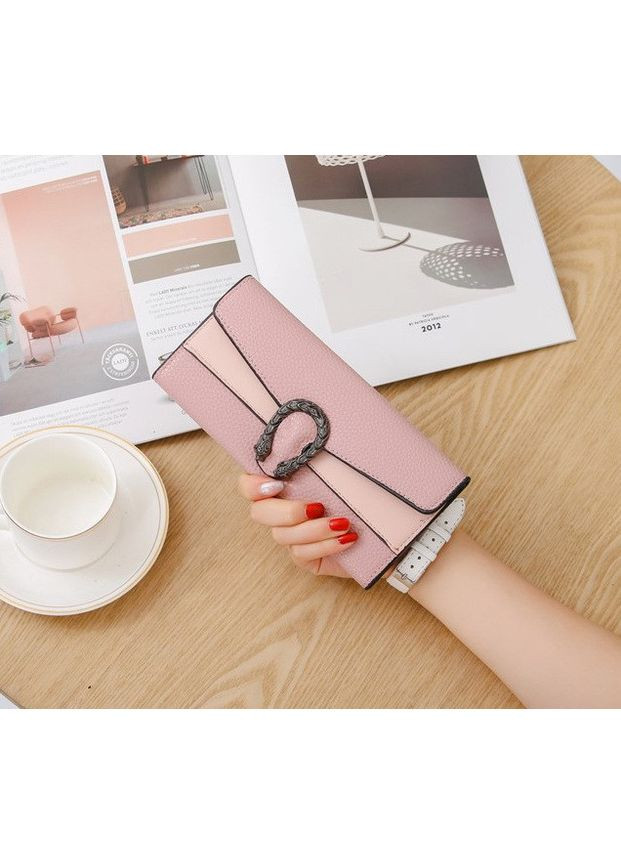 Женский кошелек клатч с подковой экокожаное портмоне для девушек без монетницы горизонтальное портмоне для денег ProDobro (370050661)