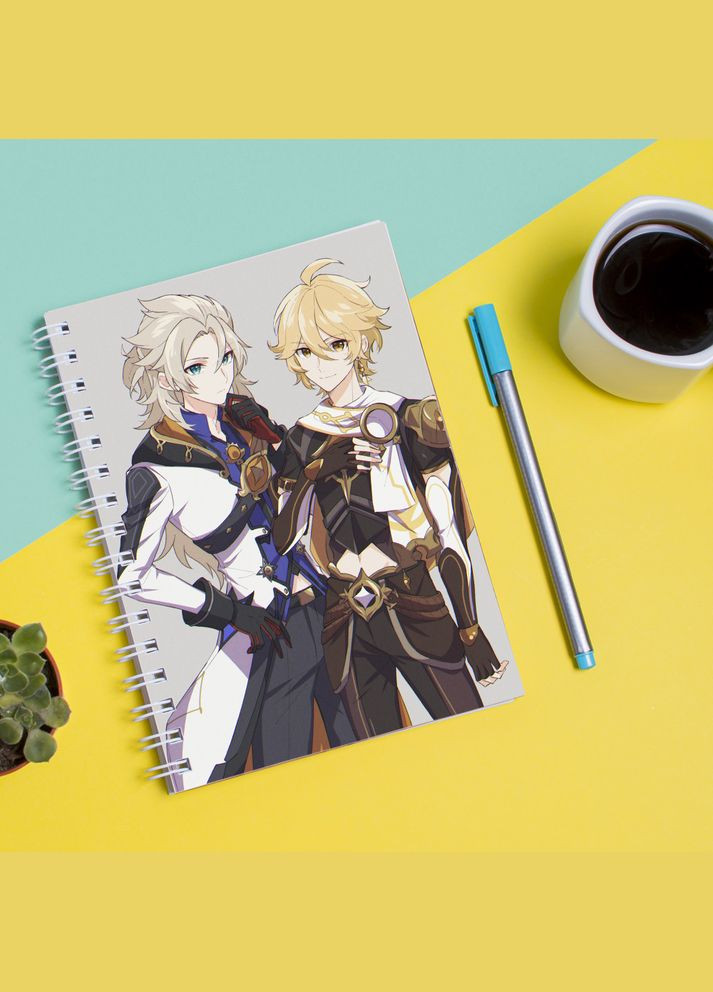 Скетчбук Sketchbook (блокнот) для рисования с принтом Genshin Impact - компьютерная игра 3 Кавун блокнот для малювання (316133888)