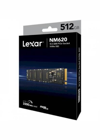 SSD накопитель NM620 512GB M.2 NVMe (LNM620X512G-RNNNG) Lexar (323134416)
