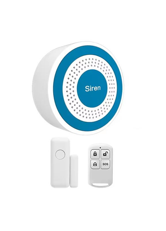 Локальна бездротова система сигналізації з сиреною PE-519-А, 1 датчик, 1 пульт (100214-889-890) Nectronix (321960379)
