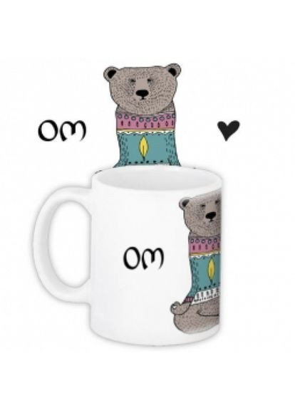 Кружка сувенир ОМ 330 мл белая керамическая кружка для подарка и дома ProDobro (365442719)