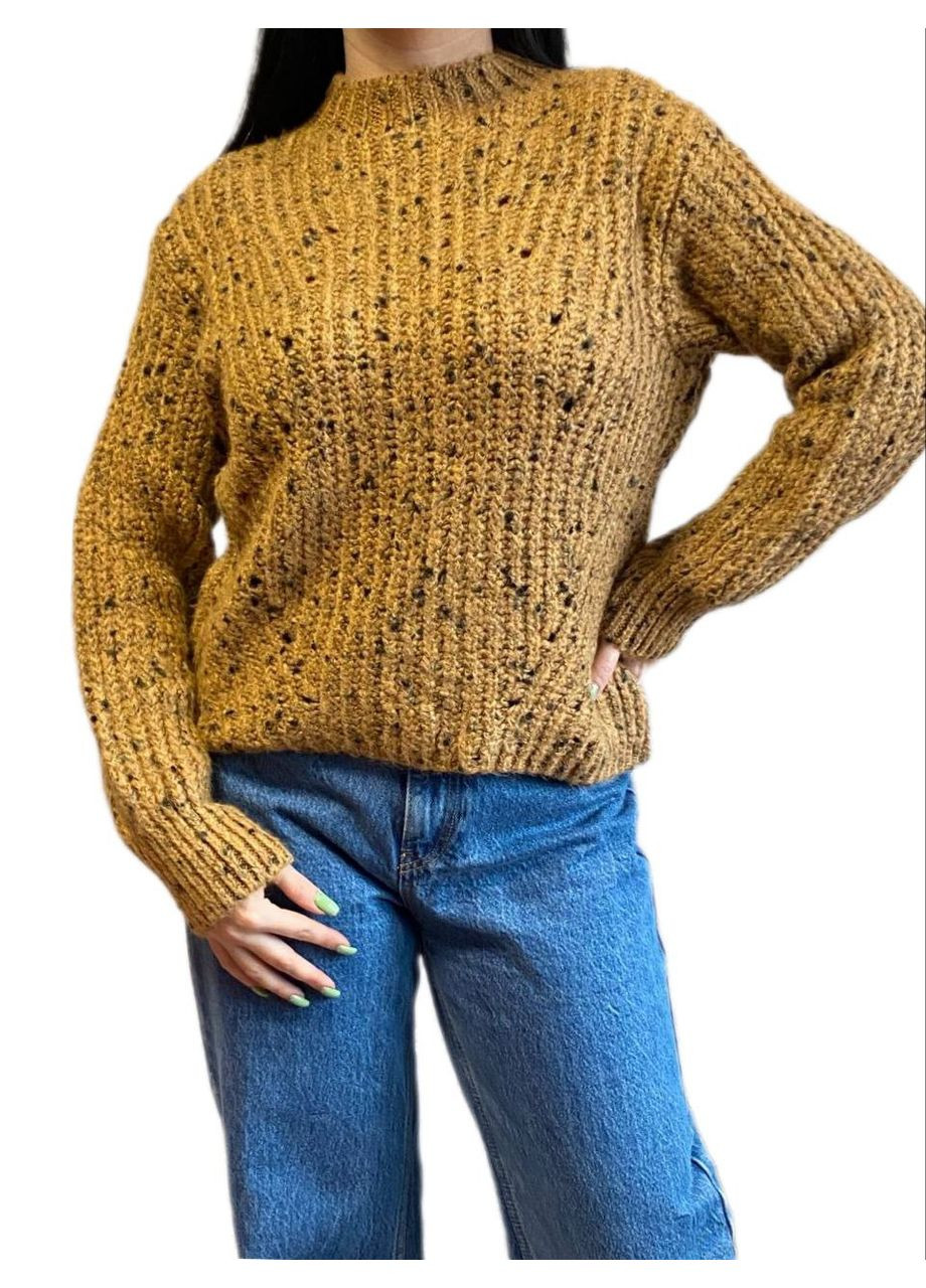 Горчичный демисезонный свитер Wool & Cashmere