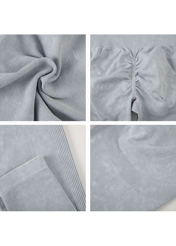 Спортивный комплект для фитнеса рашгард и леггинсы с push-up эффектом, Шоколад, No Brand First (323168384)