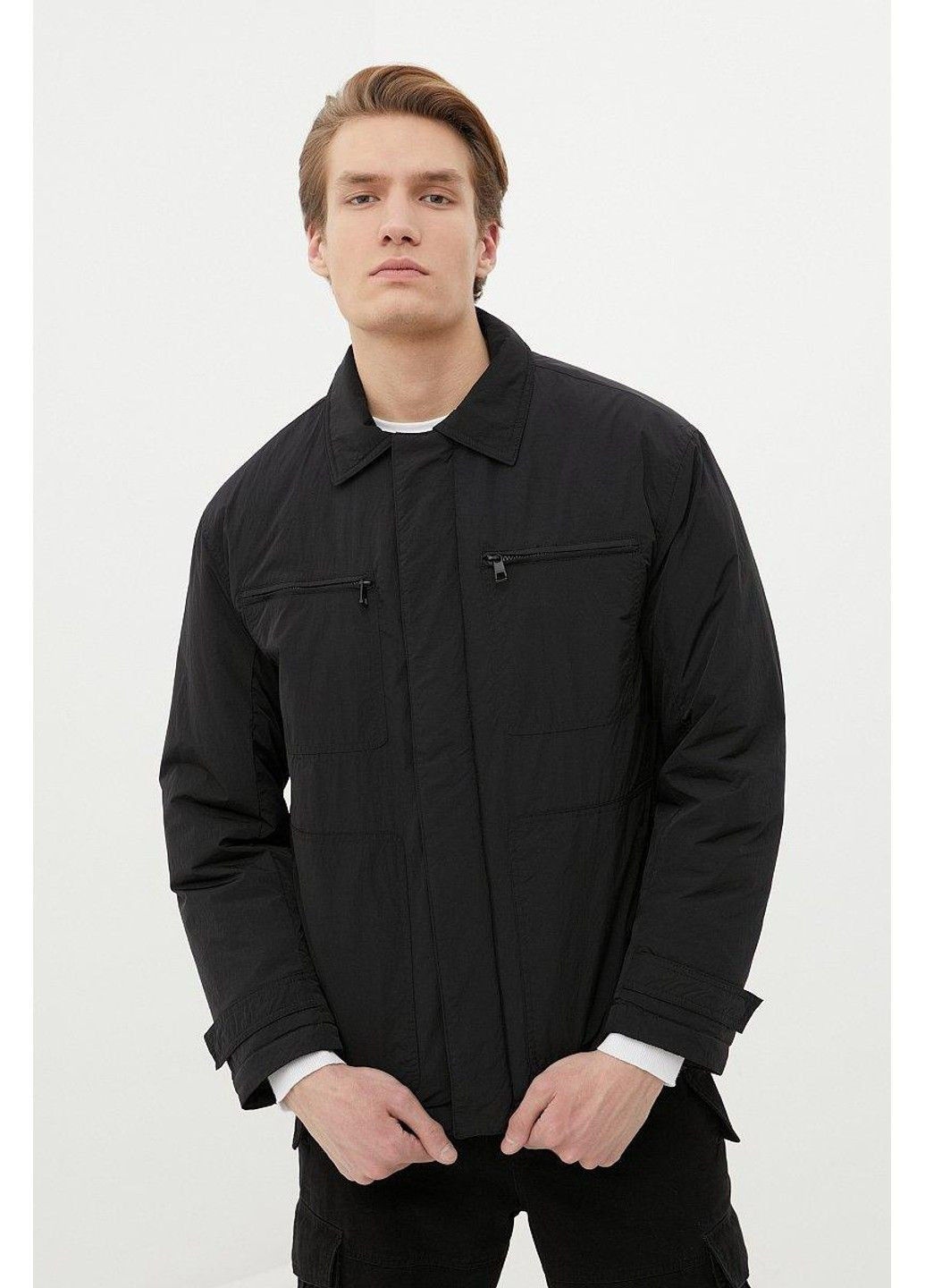 Черная демисезонная куртка fbc23007-200 Finn Flare