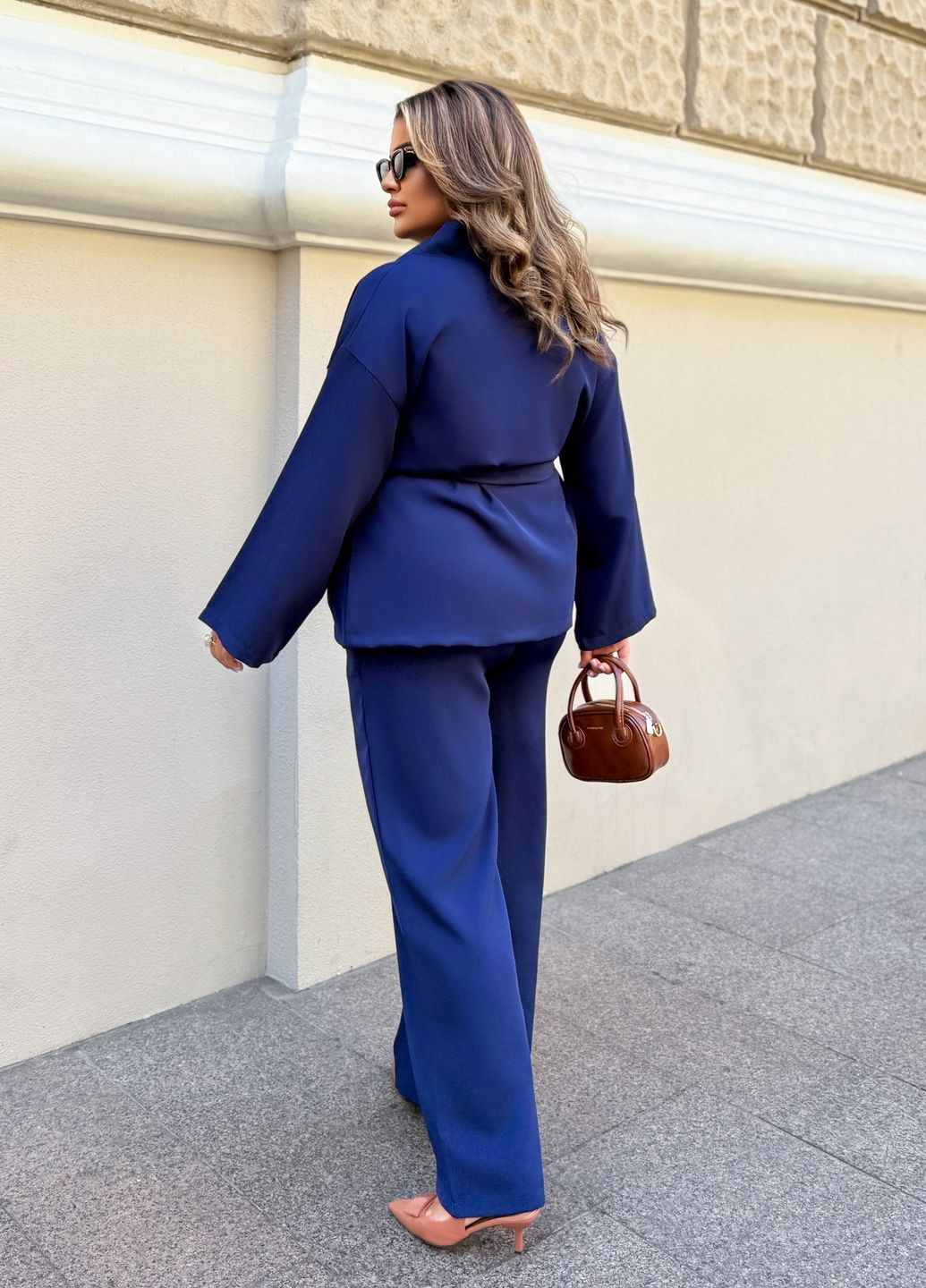 Костюм-кимоно женский деловой оверсайз фасона (кимоно + брюки) No Brand (356174382)