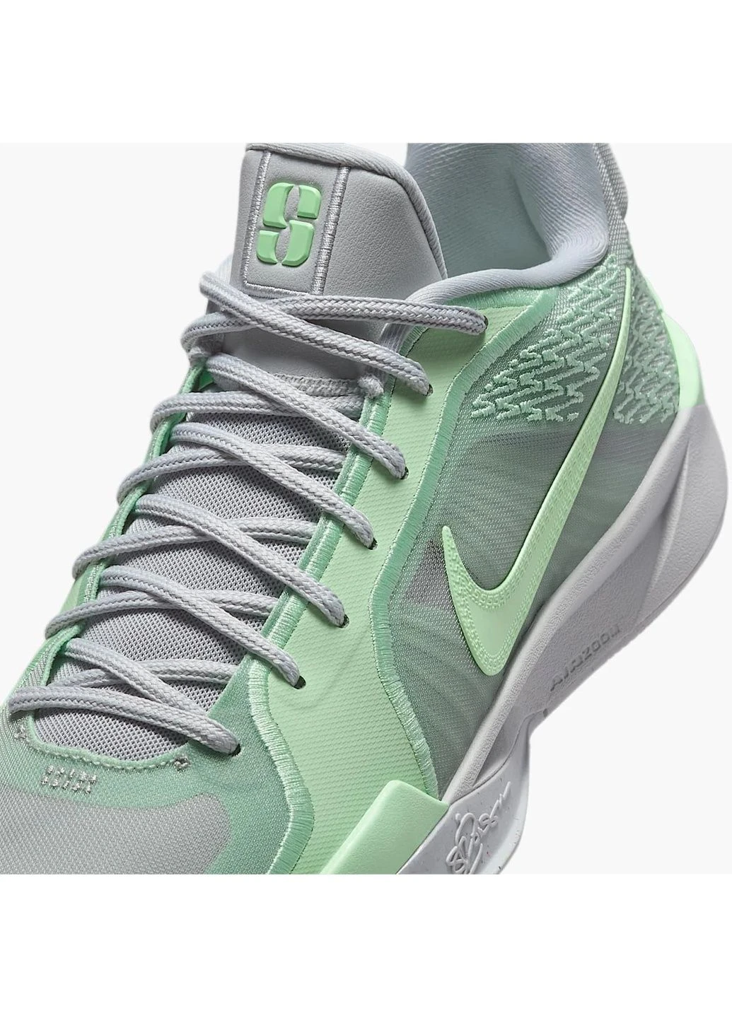 Серые кроссовки мужские sabrina 2 grey/green Nike