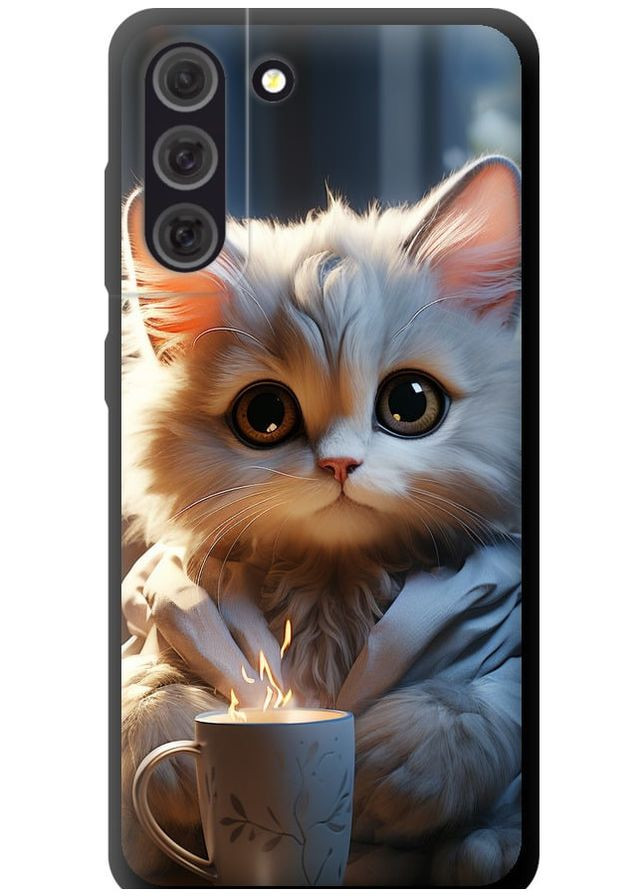 TPU чохол 'Білий кіт' для Endorphone Samsung Galaxy S21 FE (265393506)