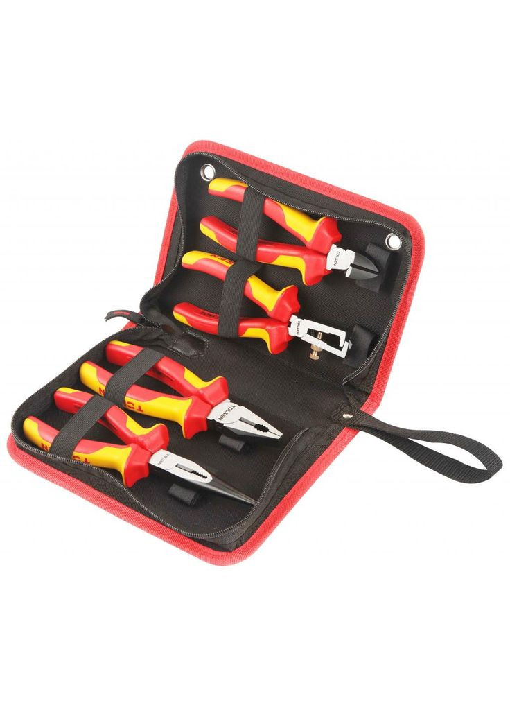 Набір інструментів (m382225) Tolsen плоскогубців діелектричних VDE 4 шт Premium (372968277)