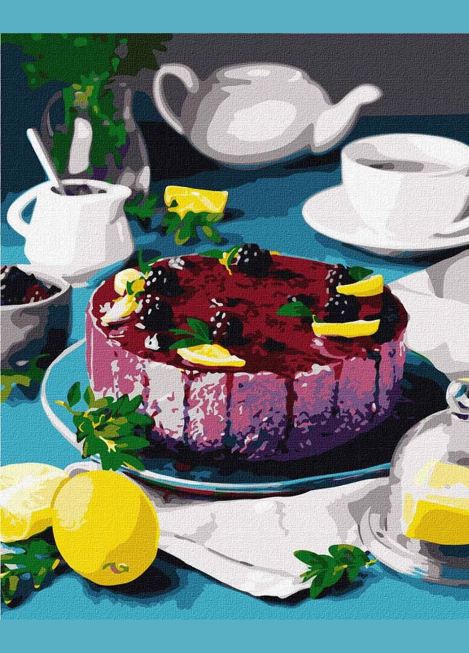 Картини натюрморт за номерами 40х50 Солодка ожина Картина по цифрах на полотні Картини розпис за номерами Ідейка KHO5614 Идейка (308989270)