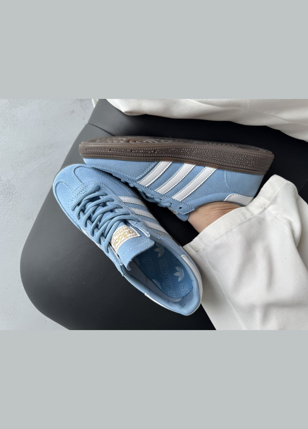 Кросівки жіночі і чоловічі Adidas Spezial Handball Blue White | Адідас Спеціал блакитні No Brand блакитні демісезони (342717921)